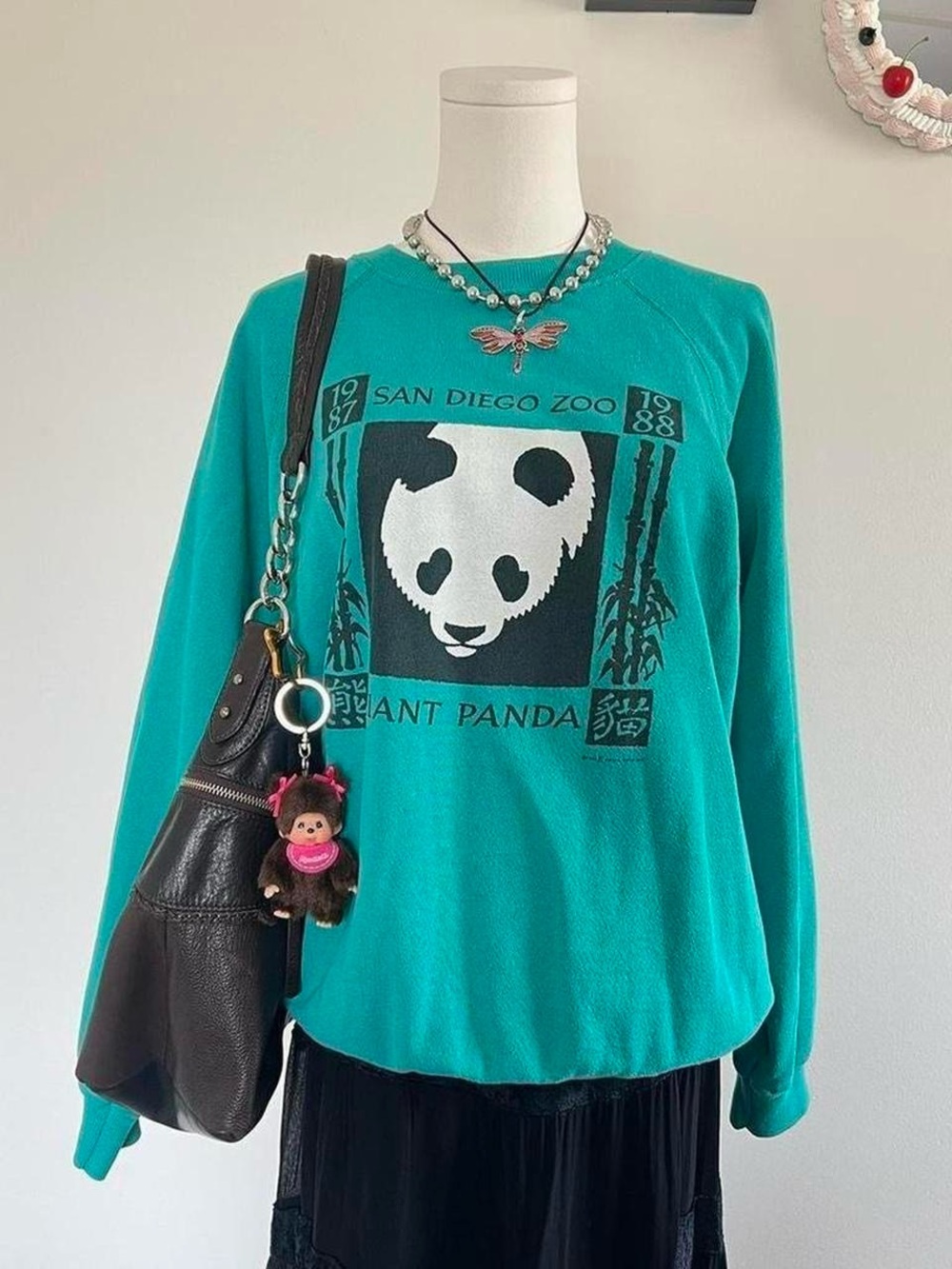 Vintage 1987 San Diego Zoo giant panda crewneck sweatshirt